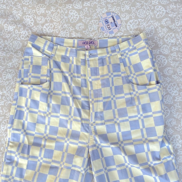 BRIT HARVEY X VG California Sunrise Check Pants // Lilac - Picture 9 of 10